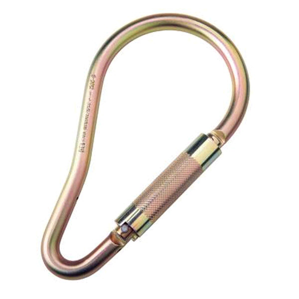 STEEL CARABINER,3600 LBSELF CLOSING/LOCKING GA, - Carabiners